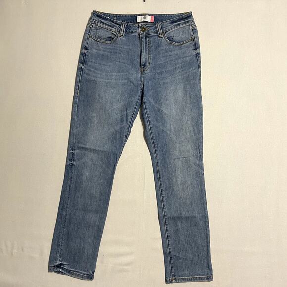 Cabi Women's High Straight Jeans Dark Wash Stretch Denim - Size 8 - Picture 2 of 8